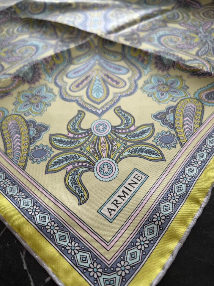 Armine Saf İpek Twill Eşarp 9421-83