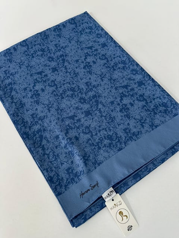 Harem Scarf Gold Silvia Şal İndigo