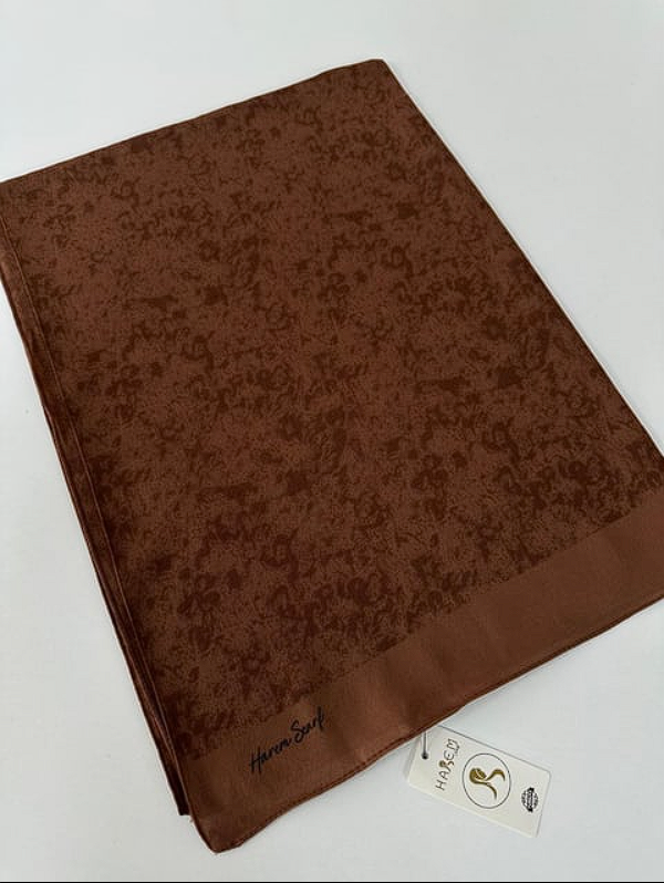 Harem Scarf Gold Silvia Şal Çikolata