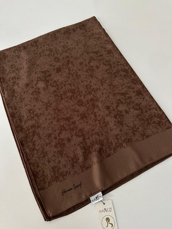 Harem Scarf Gold Silvia Şal Kahve