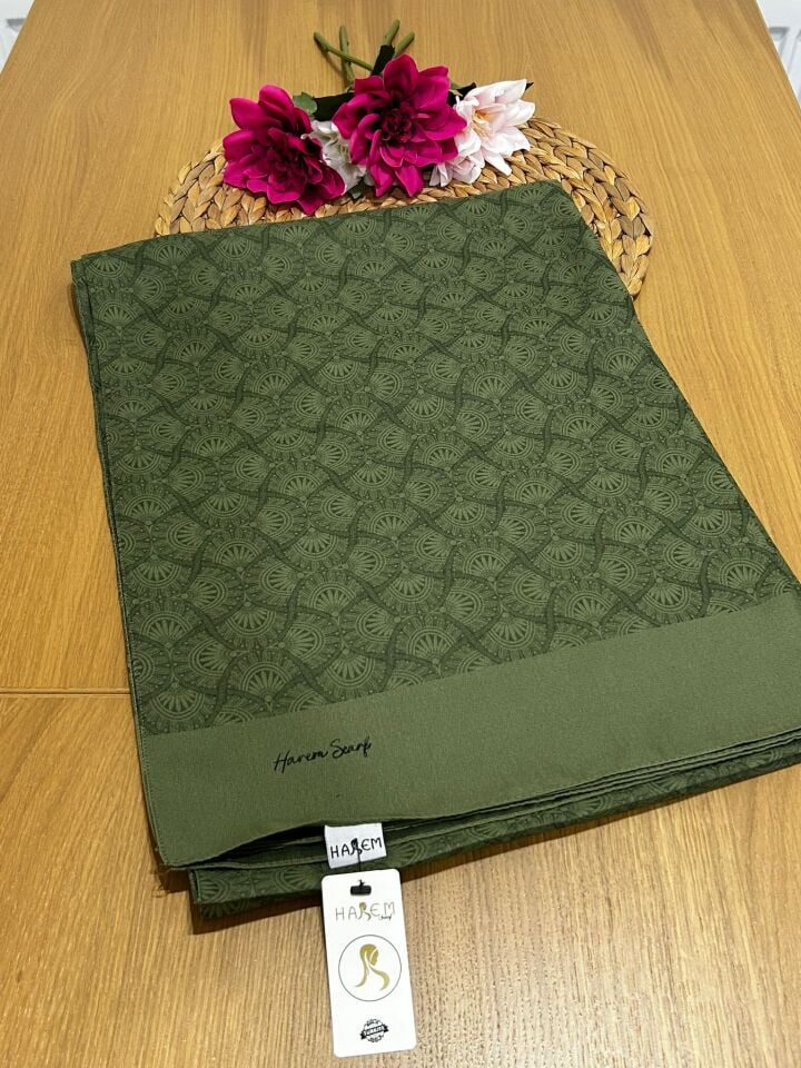 Harem Scarf Gold Sahra Şal Haki