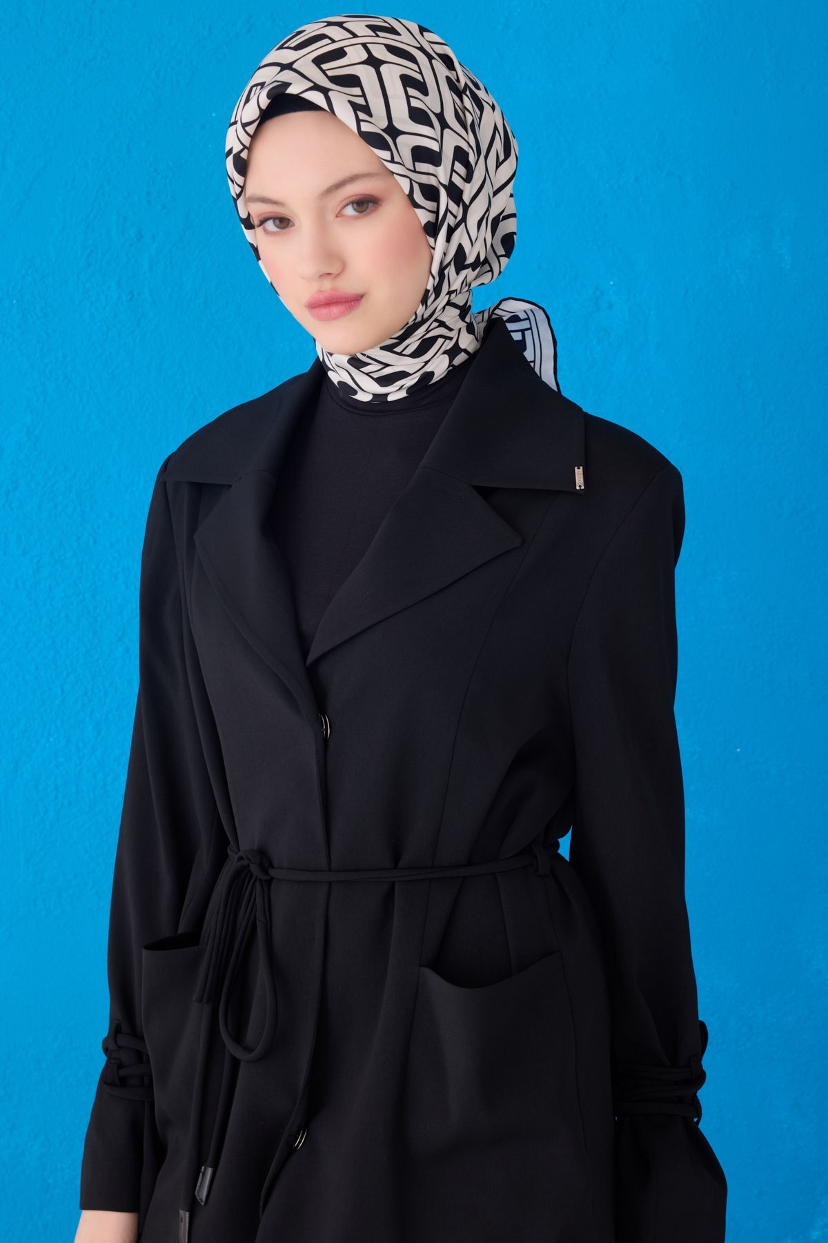BELLİ SAF İPEK EŞARP 4118D (TWİLL)-88