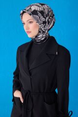 BELLİ SAF İPEK EŞARP 4114D (TWİLL)-01