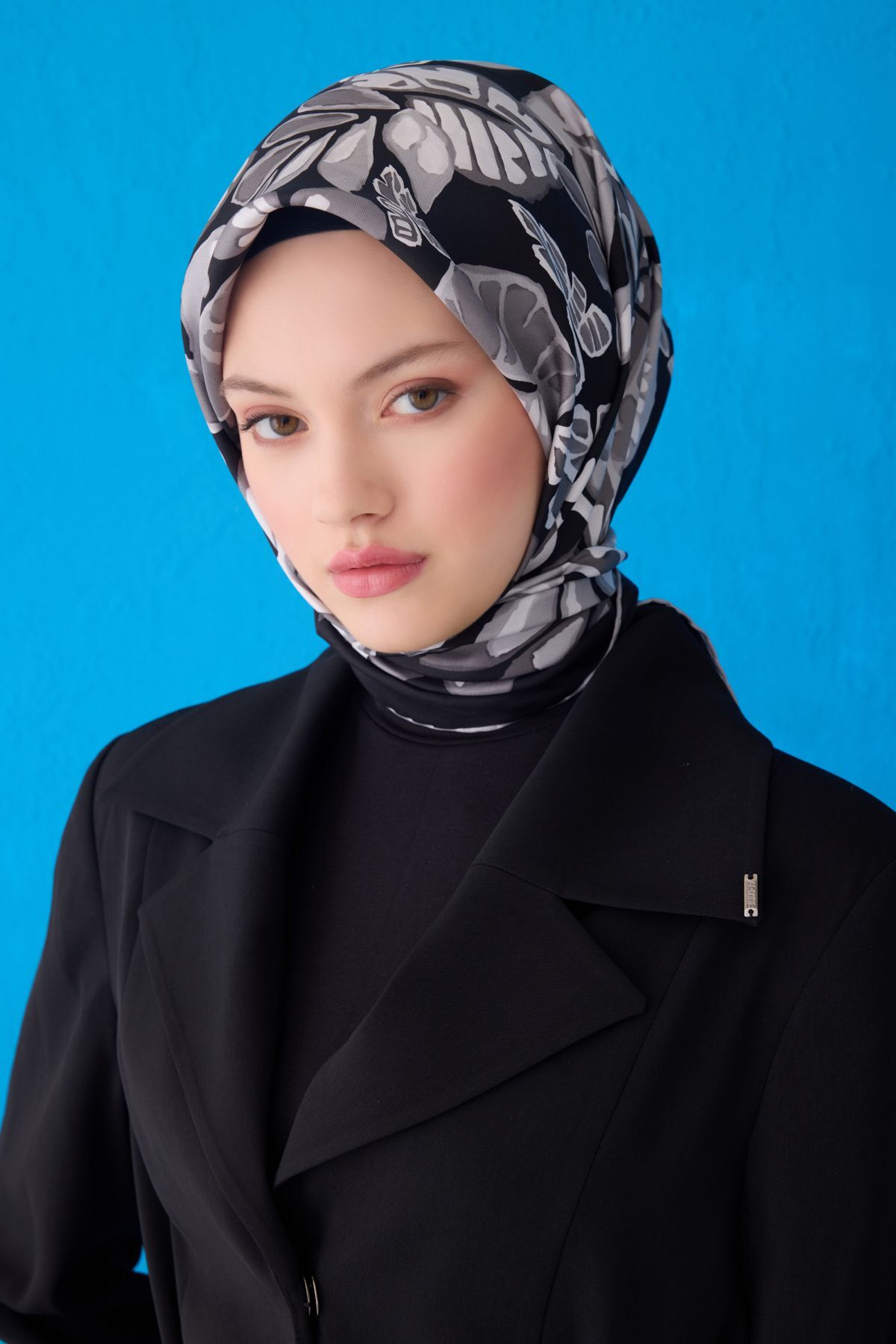 BELLİ SAF İPEK EŞARP 4114D (TWİLL)-01