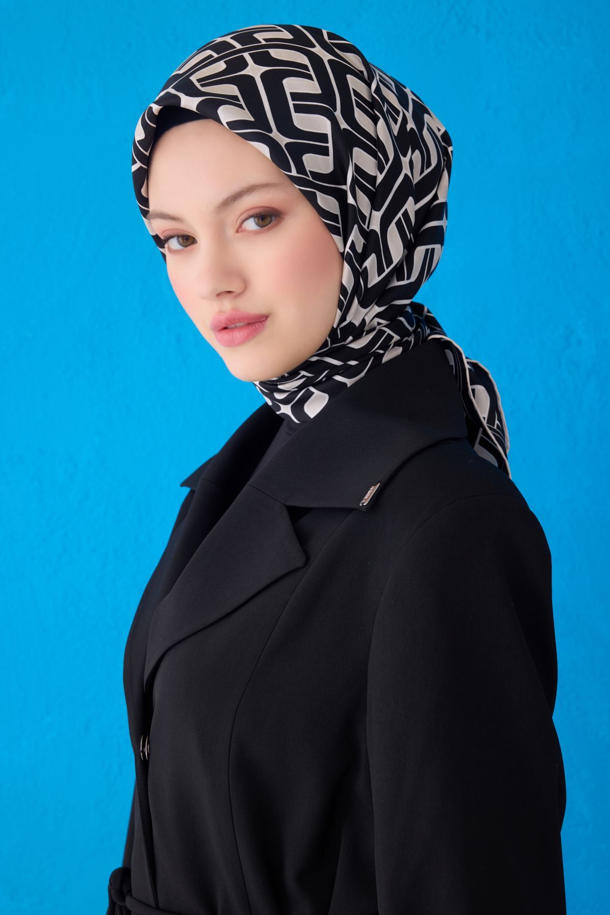 BELLİ SAF İPEK EŞARP 4118D (TWİLL)-09