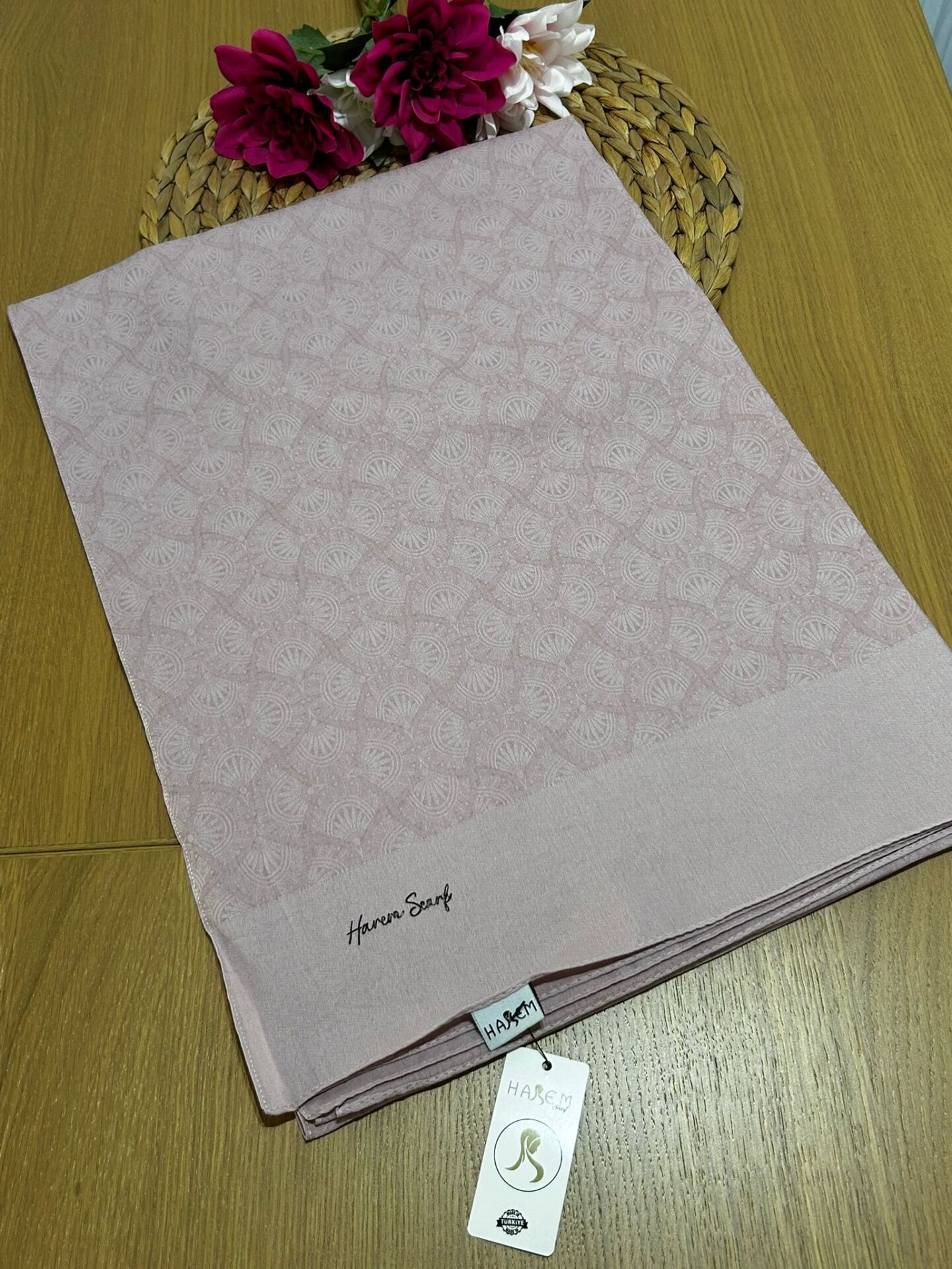 Harem Scarf Gold Sahra Şal Pudra