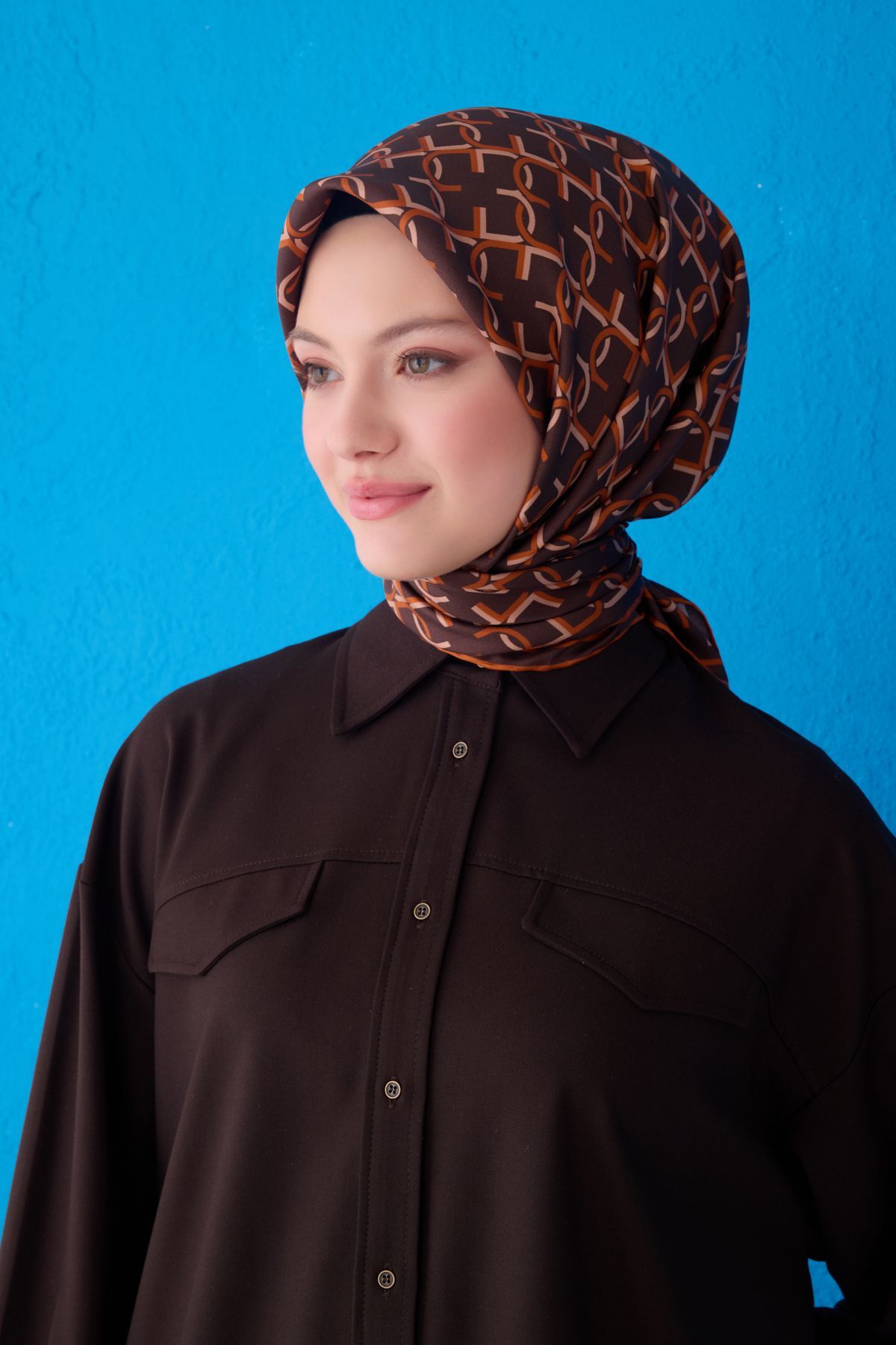 BELLİ SAF İPEK EŞARP 4102D (TWİLL)-02