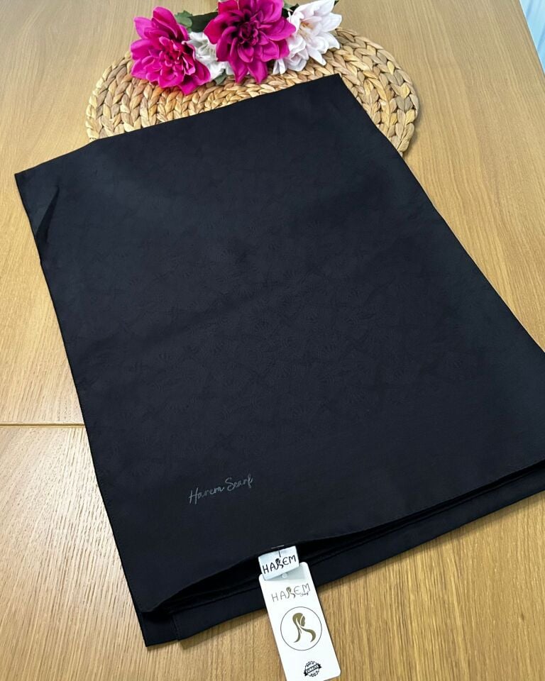 Harem Scarf Gold Sahra Şal Siyah