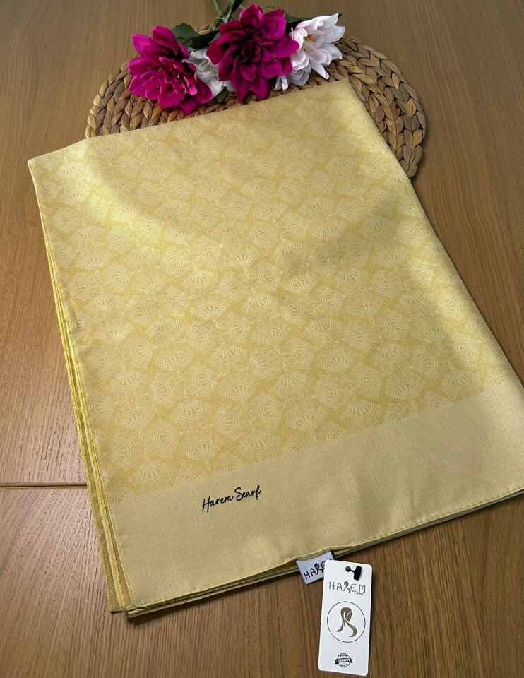 Harem Scarf Gold Sahra Şal Limon