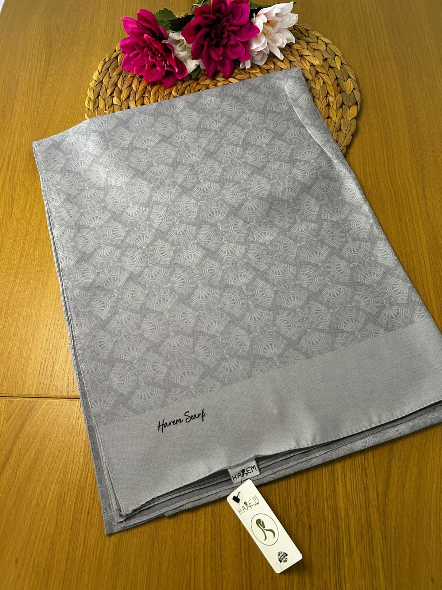 Harem Scarf Gold Sahra Şal Gümüş