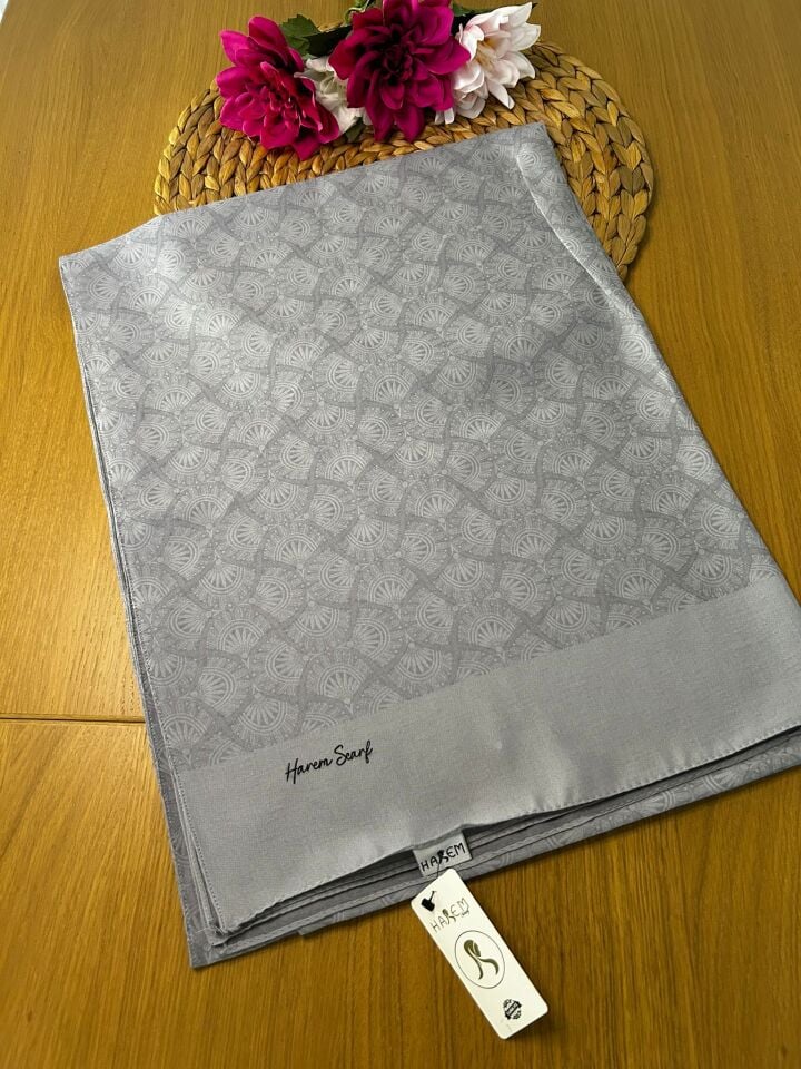 Harem Scarf Gold Sahra Şal Gümüş