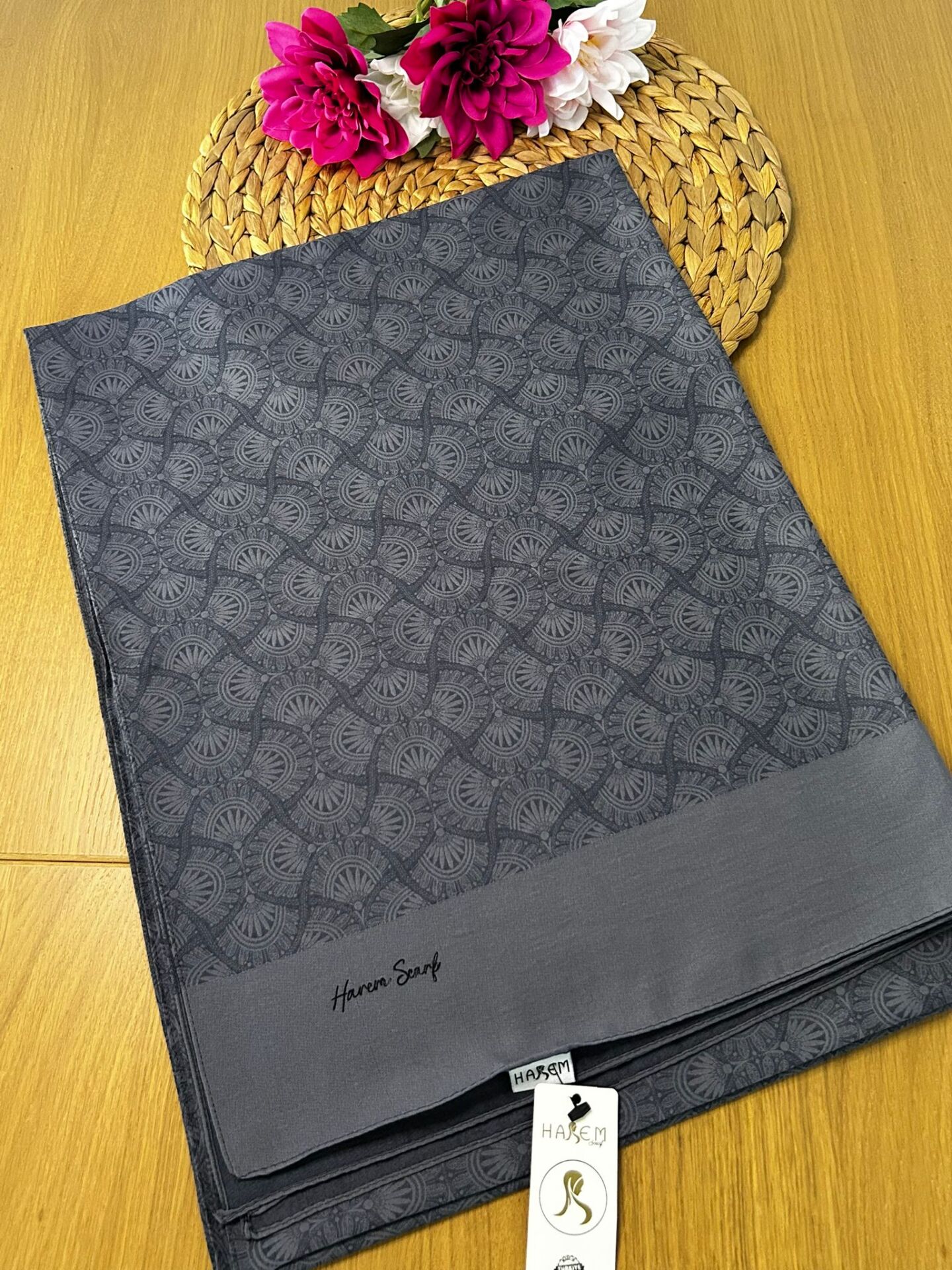 Harem Scarf Gold Sahra Şal Füme