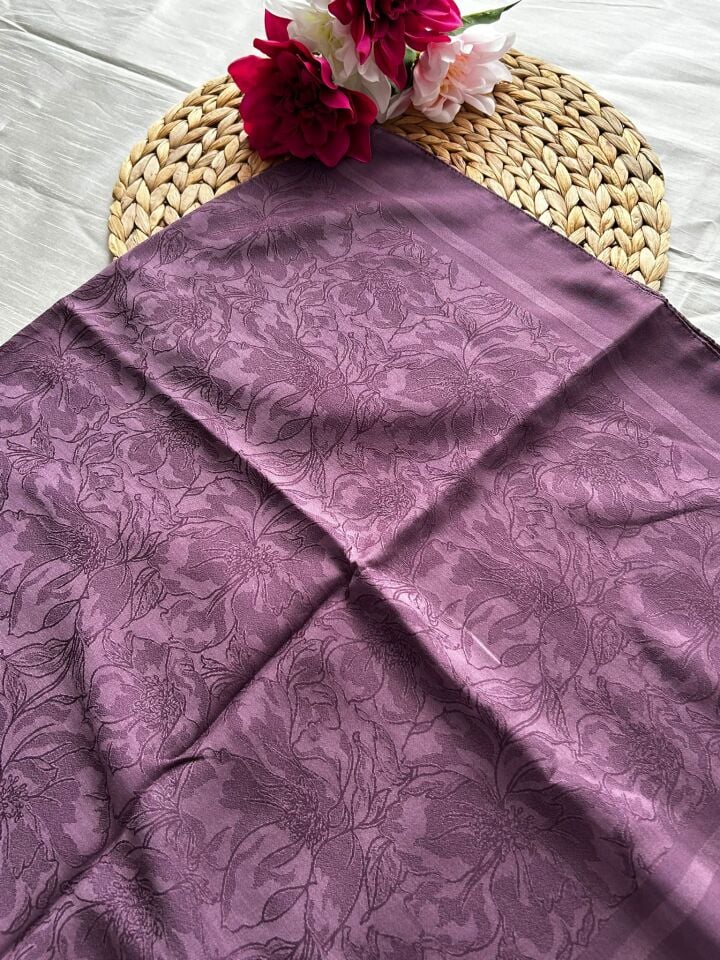 Harem Scarf Silver Neva Eşarp Mürdüm