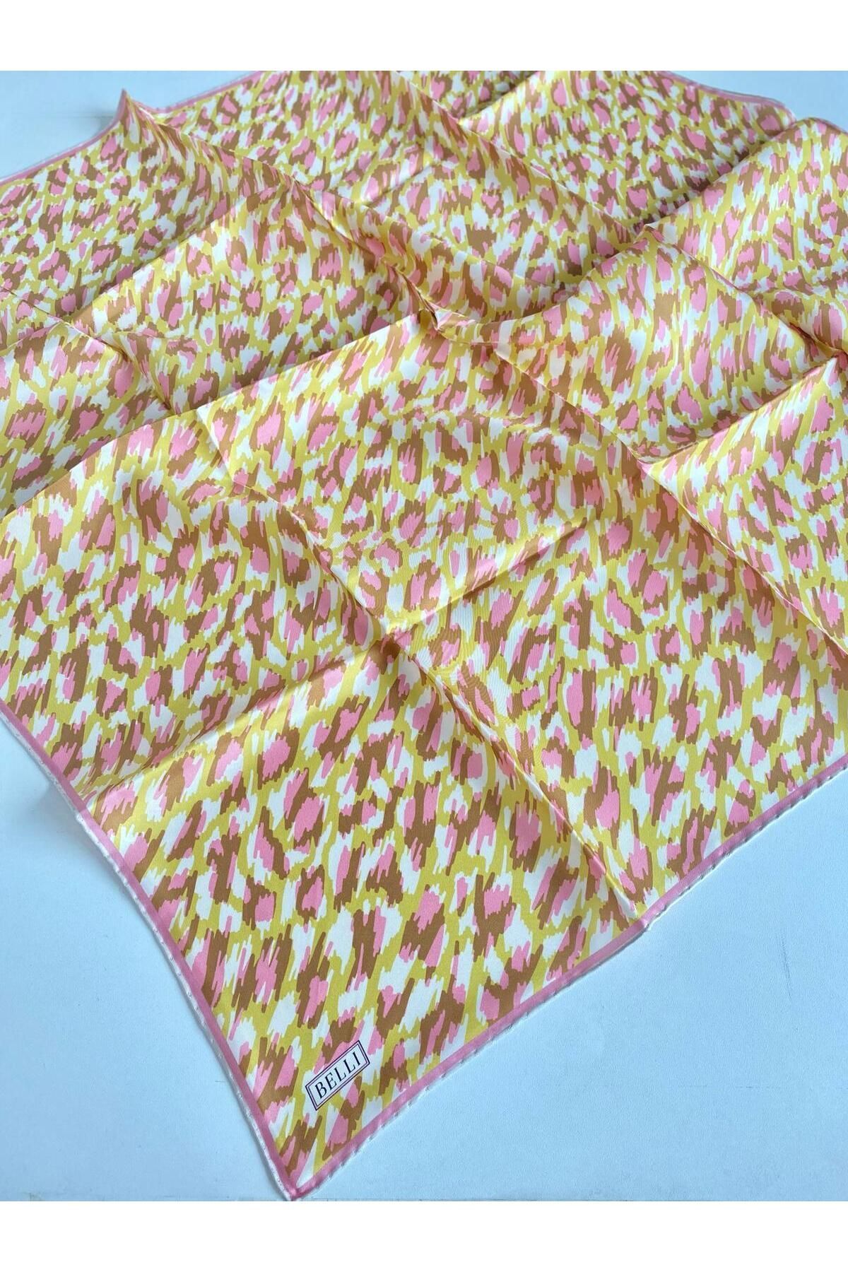 Tivil Ipek Eşarp 4103-34 Pembe Karışık Desen