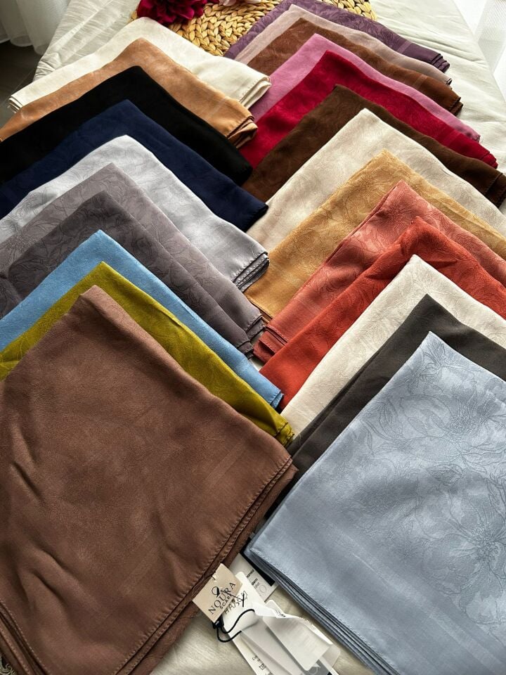 Harem Scarf Silver Neva Eşarp Çikolata