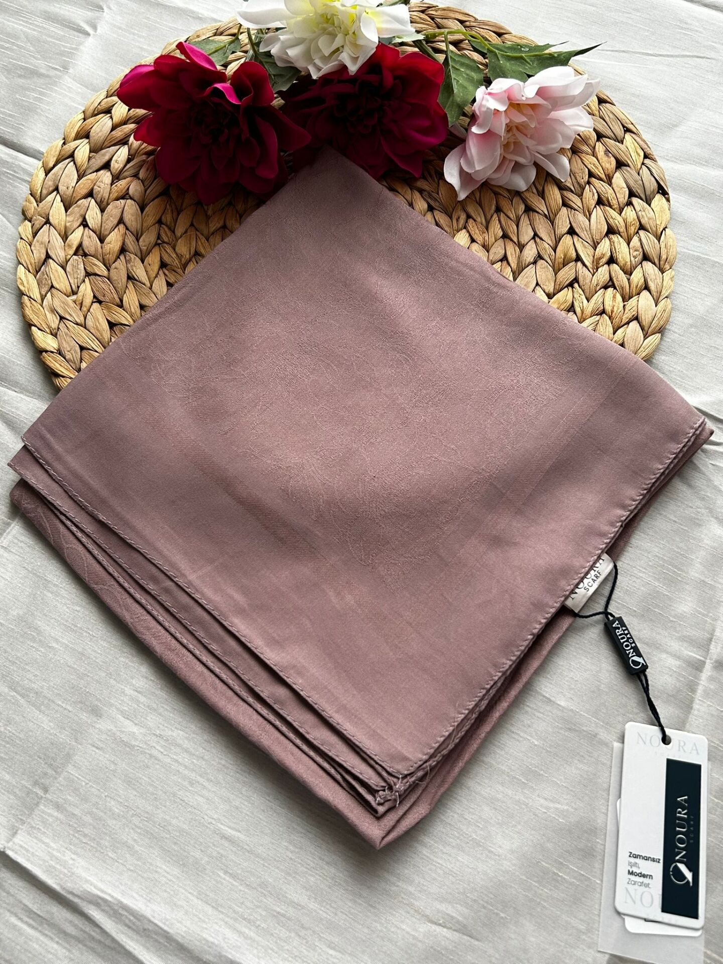 Harem Scarf Silver Neva Eşarp Açık Vizon