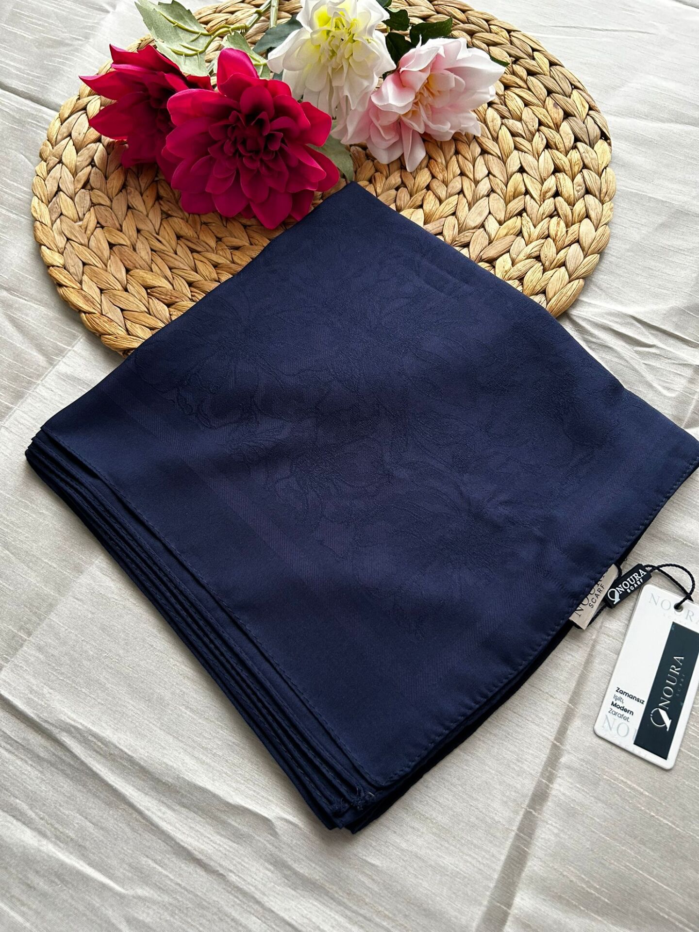 Harem Scarf Silver Neva Eşarp Lacivert