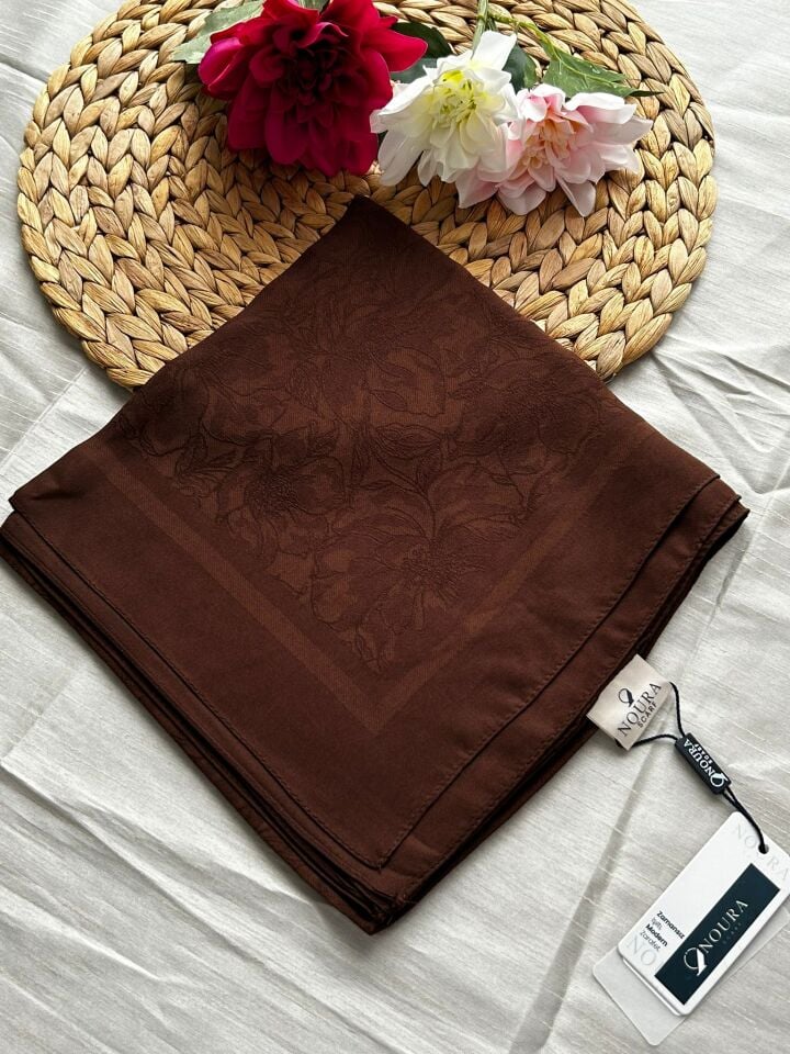 Harem Scarf Silver Neva Eşarp Acı Kahve