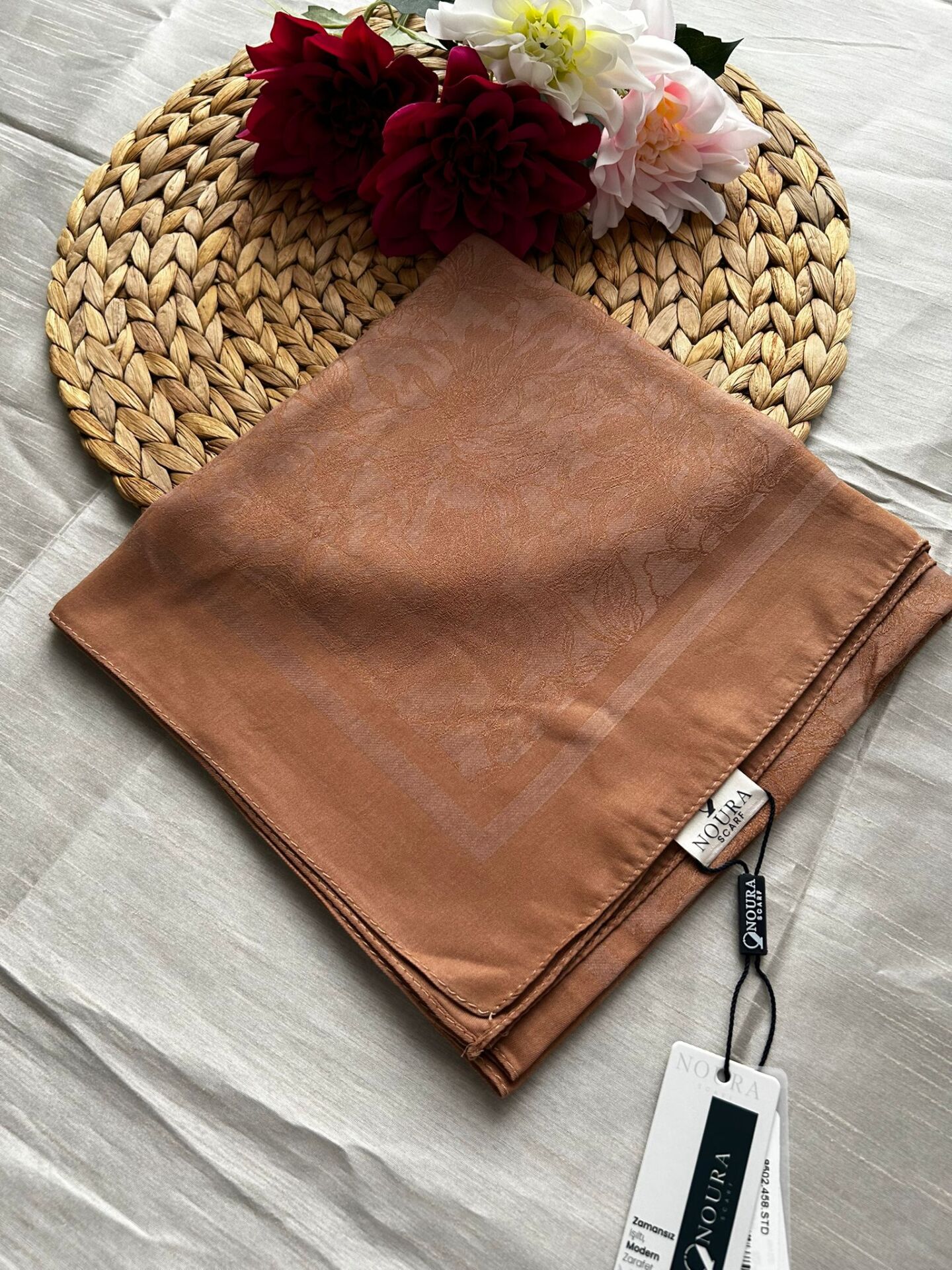 Harem Scarf Silver Neva Eşarp Cappucino