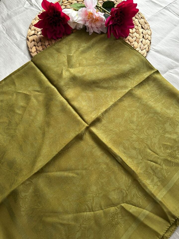 Harem Scarf Silver Neva Eşarp Yağ Yeşili