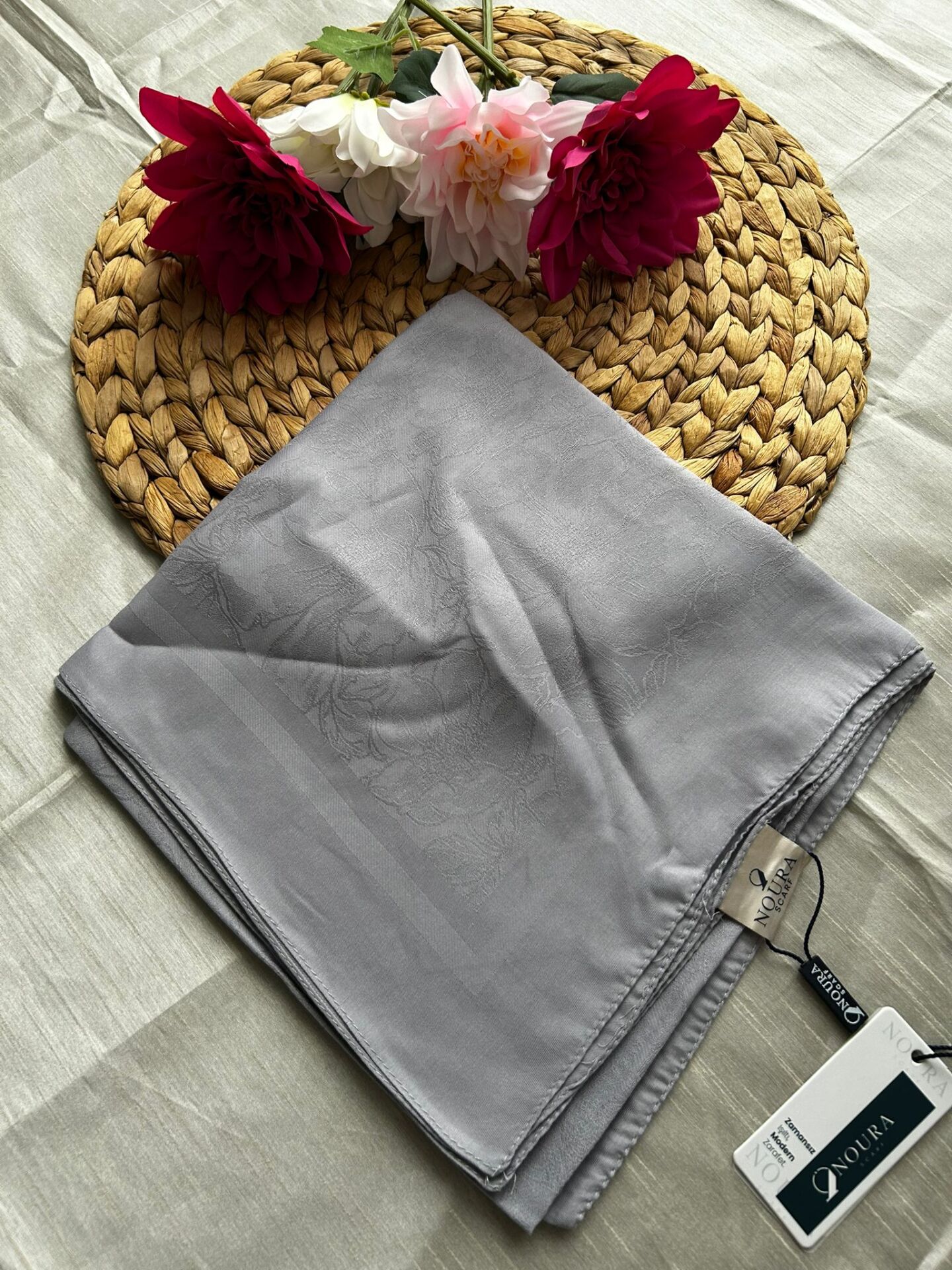 Harem Scarf Silver Neva Eşarp Gümüş