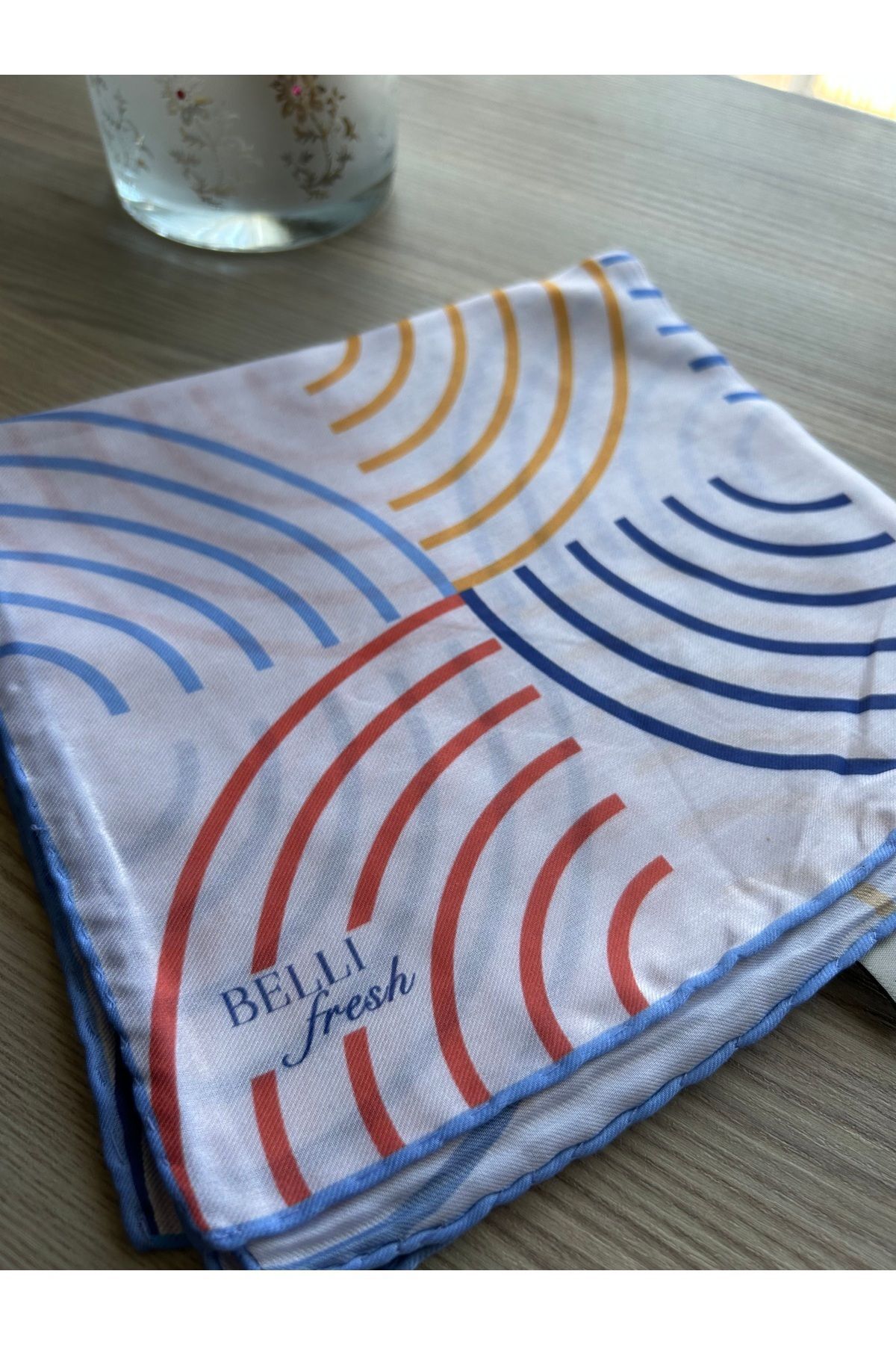 Yay Desen Fresh Soft Eşarp Mavi