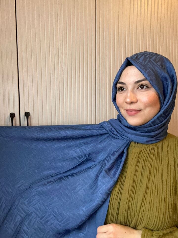 Noura Scarf Elisa Şal İndigo