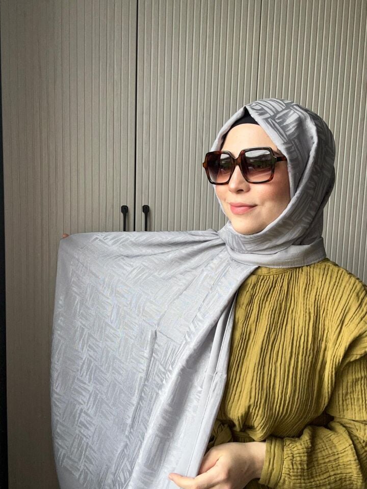 Noura Scarf Elisa Şal Gümüş