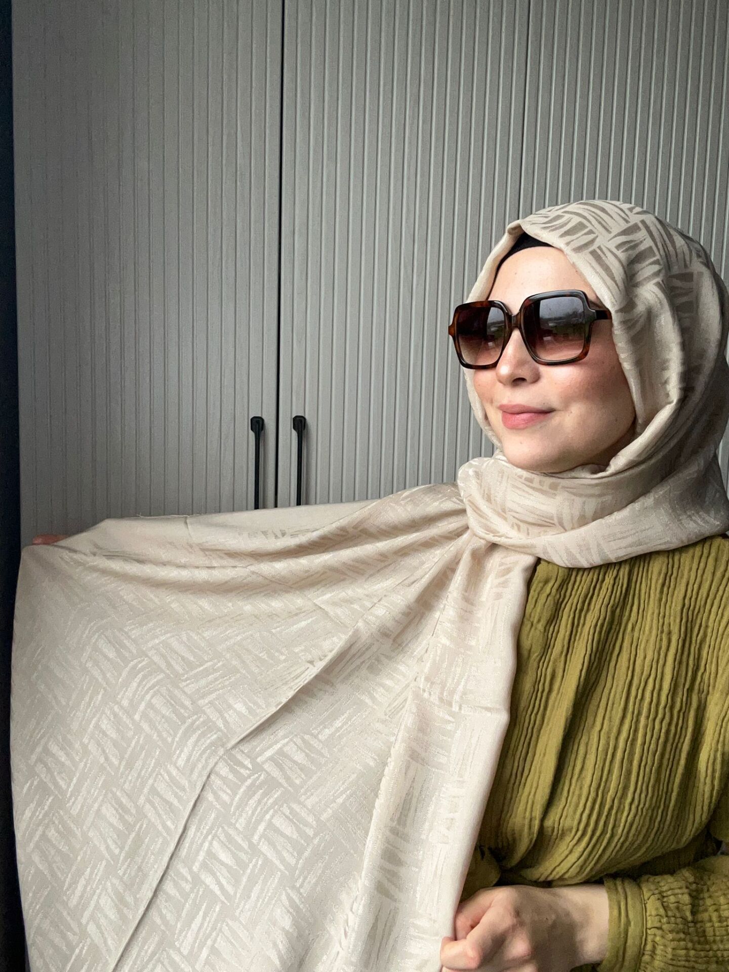 Noura Scarf Elisa Şal Bej