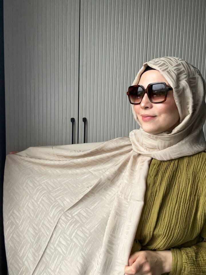 Noura Scarf Elisa Şal Bej
