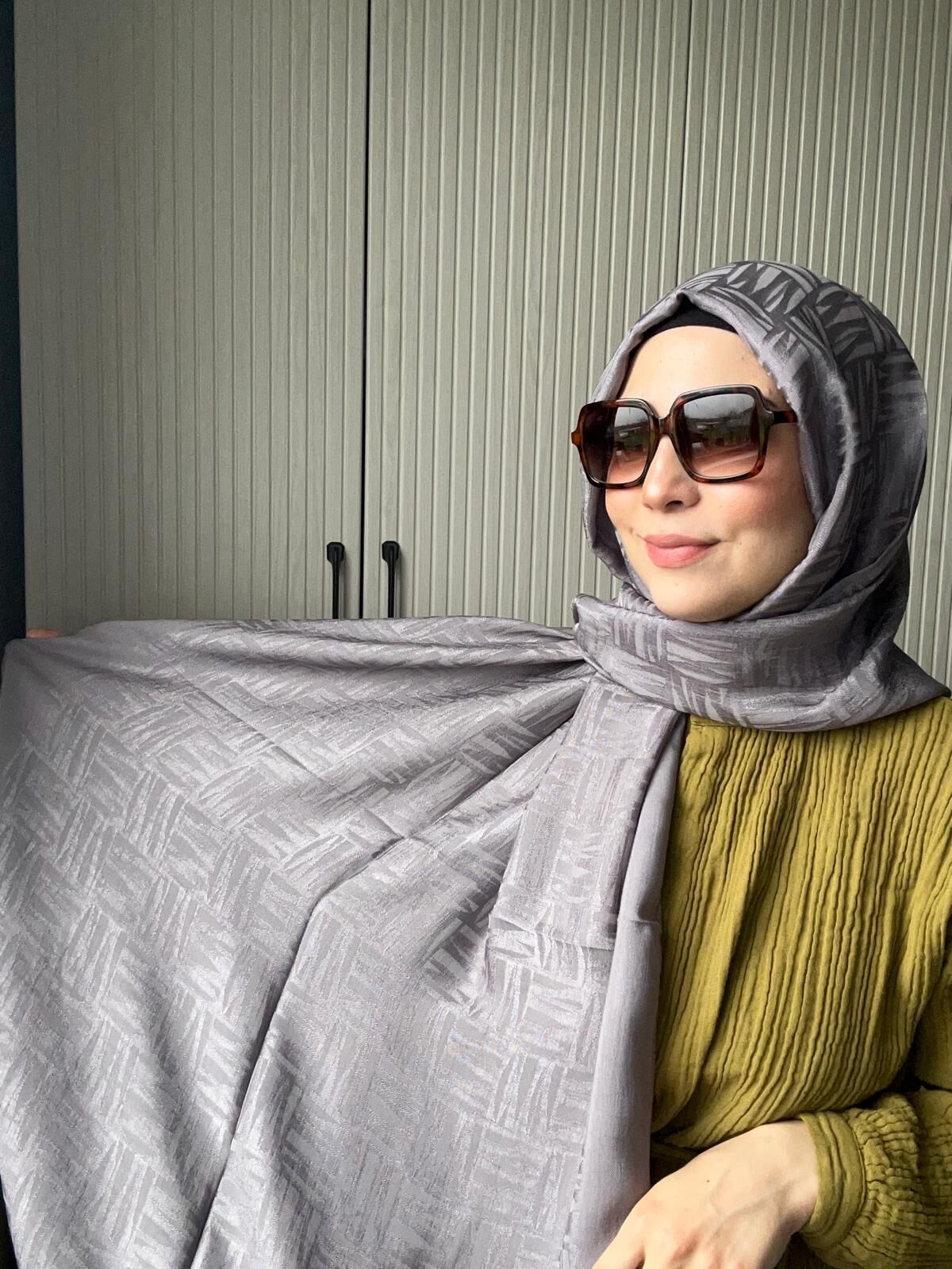 Noura Scarf Elisa Şal Gri
