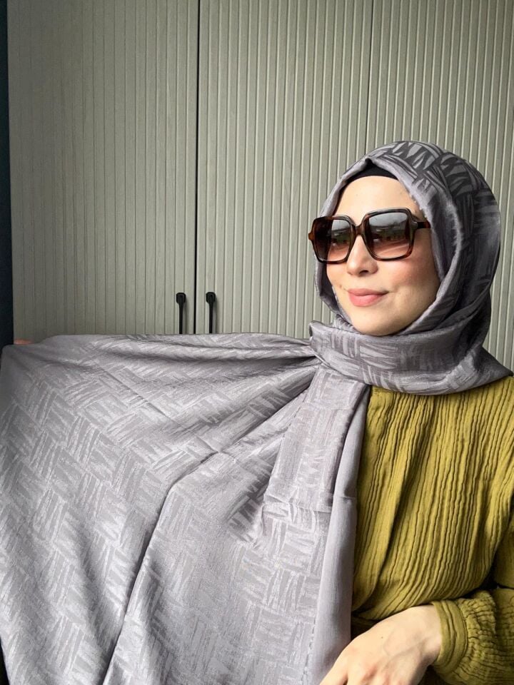 Noura Scarf Elisa Şal Gri