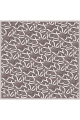 Saf İpek Eşarp 4125D02( Twill İpek) -568 90 x 90 Gül Kurusu