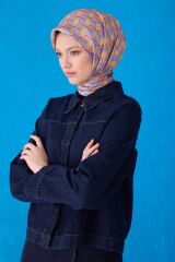 2025 Yaz Sezonu % 100 Twill İpek Eşarp 4112D 06