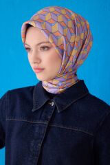 2025 Yaz Sezonu % 100 Twill İpek Eşarp 4112D 06
