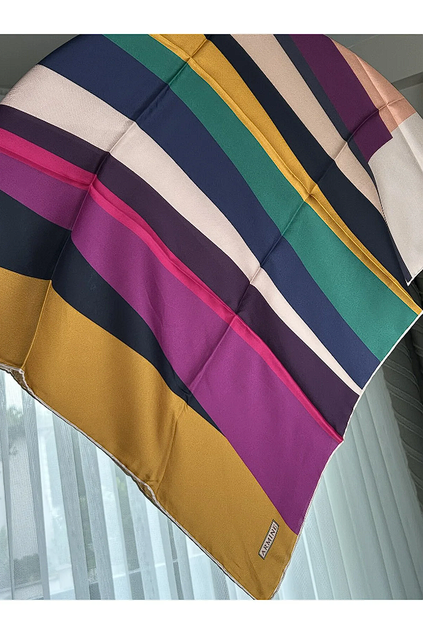 Armine Nostalji Twill İpek Eşarp 8301-84