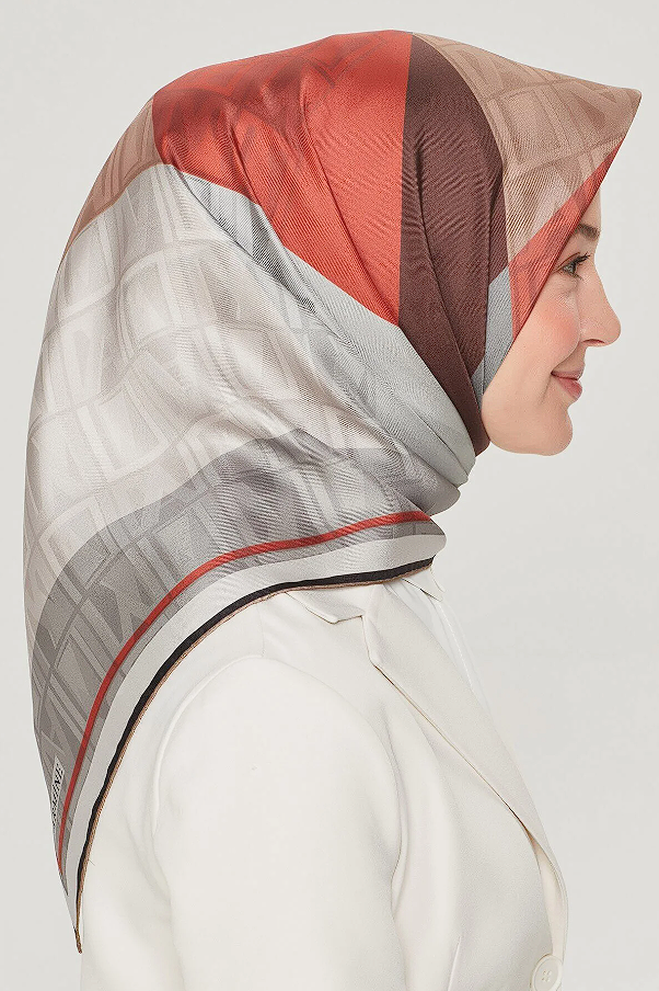 Armine Nostalji Twill İpek Eşarp 8516-32