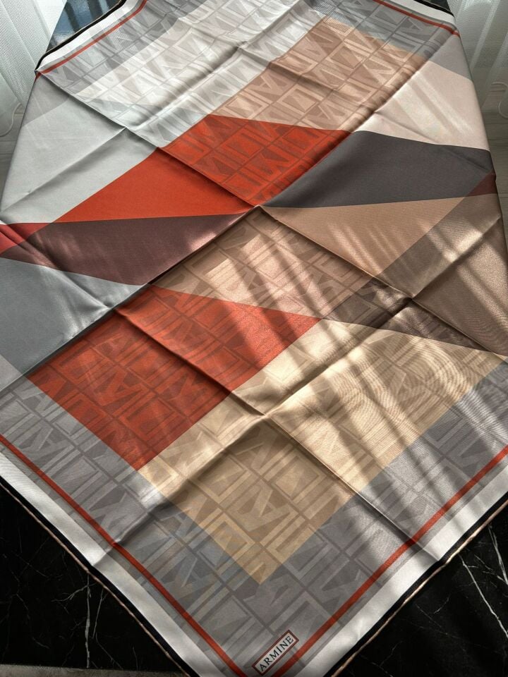 Armine Nostalji Twill İpek Eşarp 8516-32