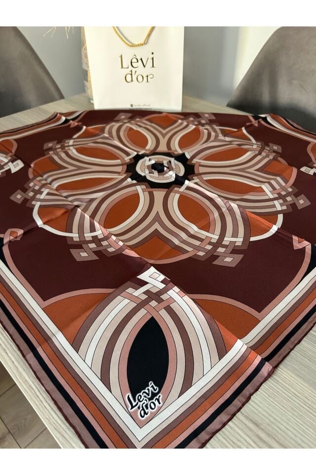 Levidor Twill İpek Eşarp Kiremit