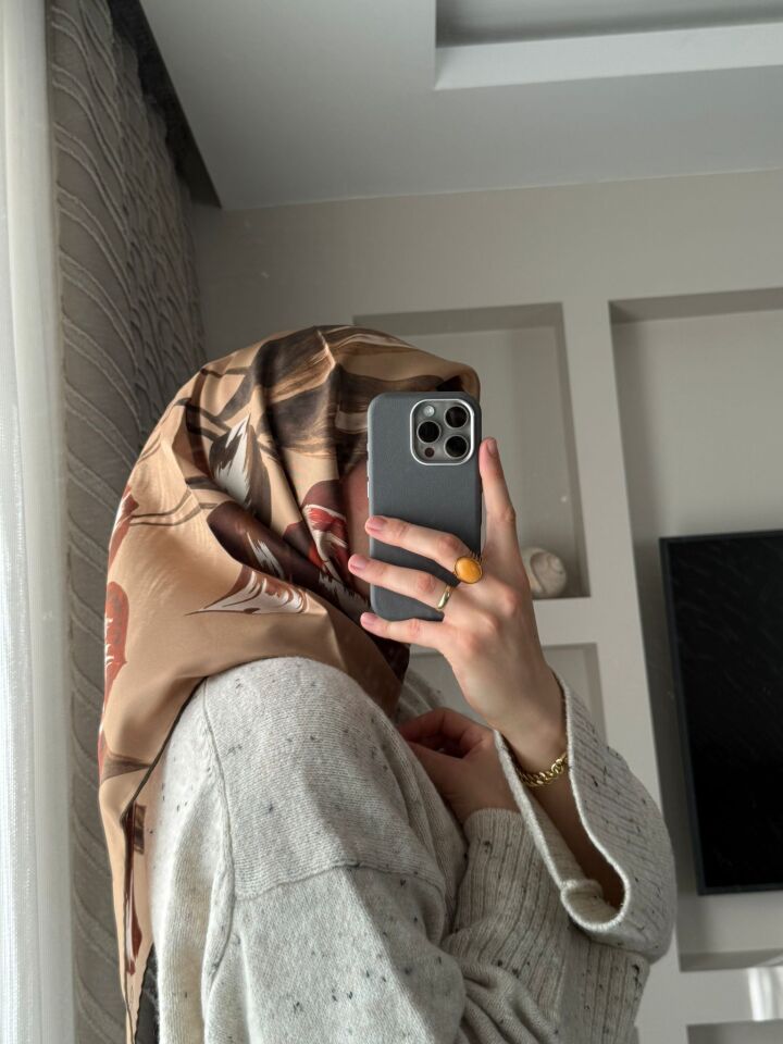 Armine 2026 İlkbahar Yaz Tivil İpek Eşarp 9506-82