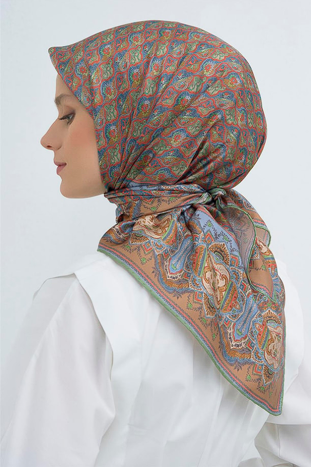 Armine 2026 İlkbahar Yaz Tivil İpek Eşarp 9518-83