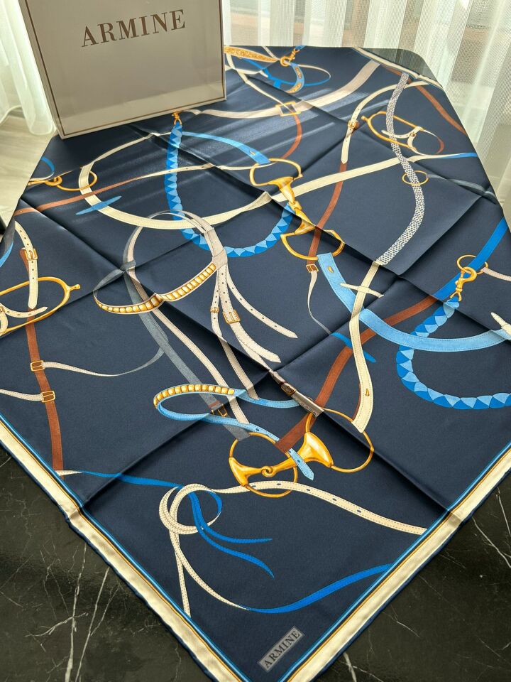 Armine 2026 İlkbahar Yaz Tivil İpek Eşarp 9517-03