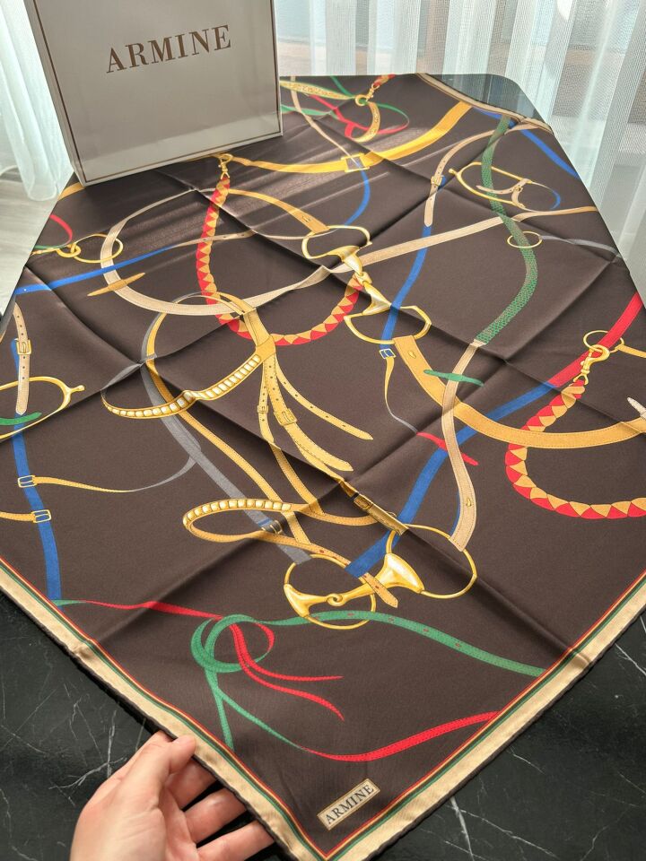 Armine 2026 İlkbahar Yaz Tivil İpek Eşarp 9517-84