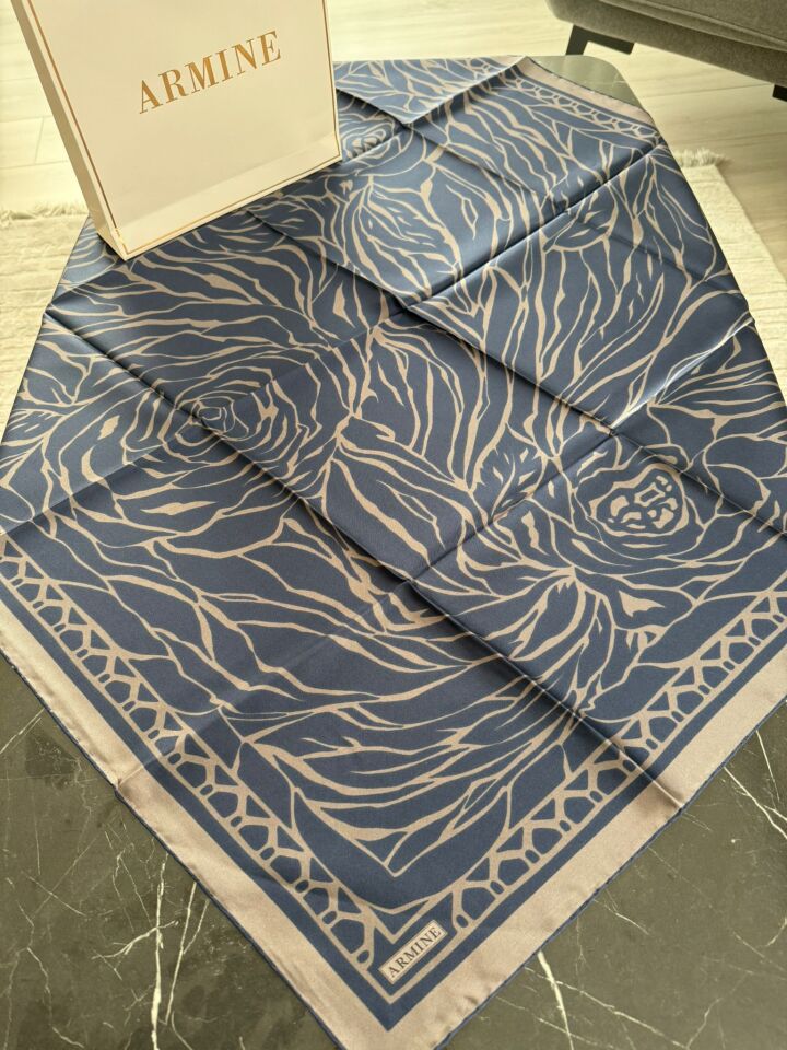 Armine 2026 İlkbahar Yaz Tivil İpek Eşarp 9511-58