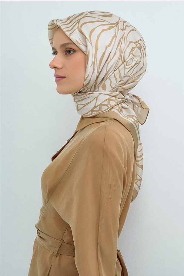 Armine 2026 İlkbahar Yaz Tivil İpek Eşarp 9511-02