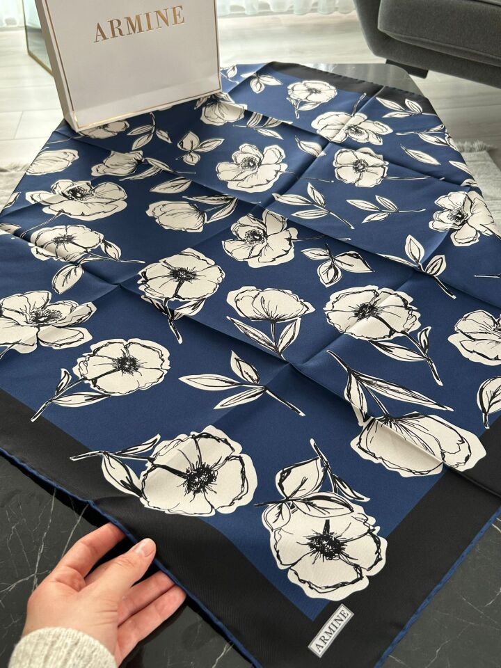 Armine 2026 İlkbahar Yaz Tivil İpek Eşarp 9536-31