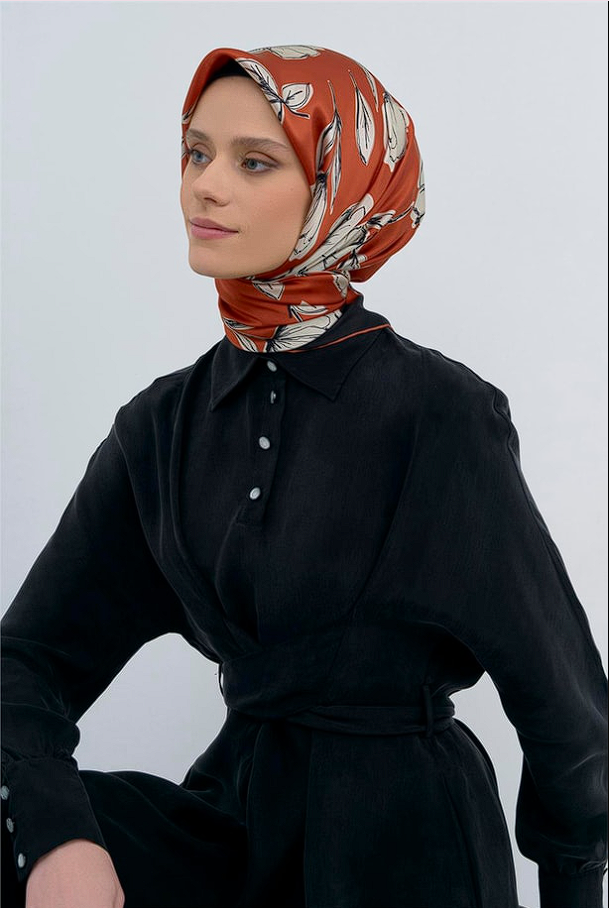 Armine 2026 İlkbahar Yaz Tivil İpek Eşarp 9536-43