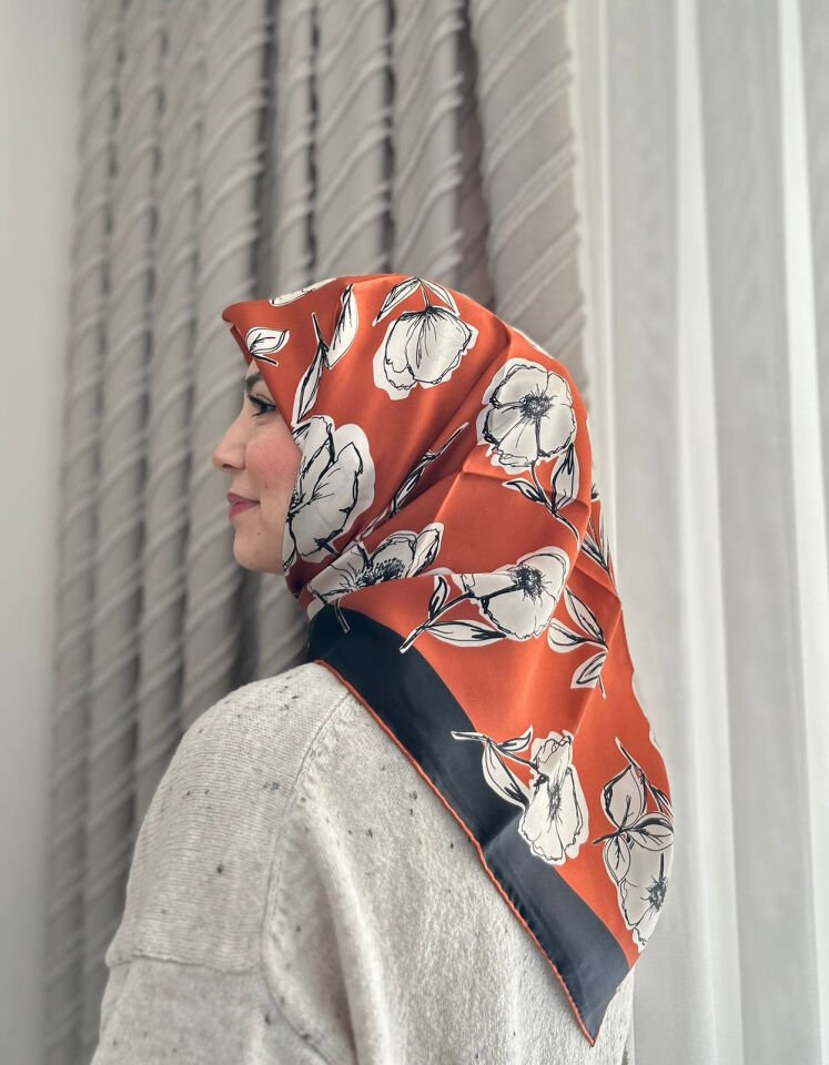 Armine 2026 İlkbahar Yaz Tivil İpek Eşarp 9536-43