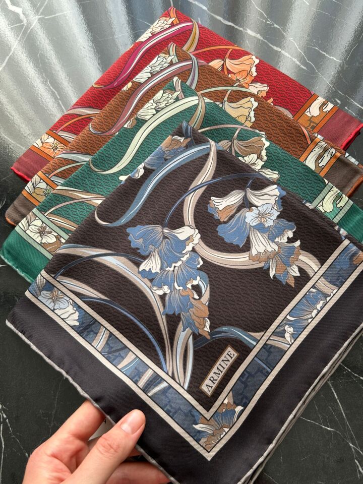 Armine 2026 İlkbahar Yaz Tivil İpek Eşarp 9512-37