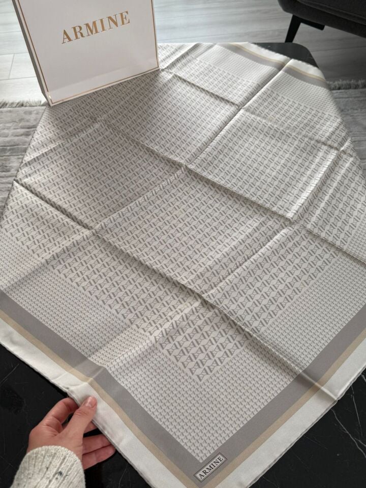 Armine 2026 İlkbahar Yaz Tivil İpek Eşarp 9502-80